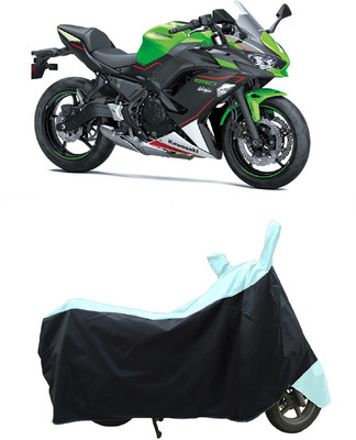 Coxtor Waterproof Two Wheeler Cover for Kawasaki(Ninja 650, White)
