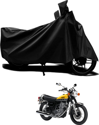 DeepShakshi AUTOMOTIVE Two Wheeler Cover for Yamaha(RX135, Black)