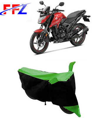 FFZ Two Wheeler Cover for Bajaj(Blade 125, Black, Green)