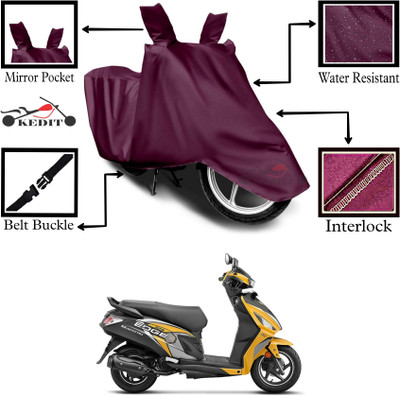 KEDIT Two Wheeler Cover for Hero(Maestro Edge 125, Maroon)