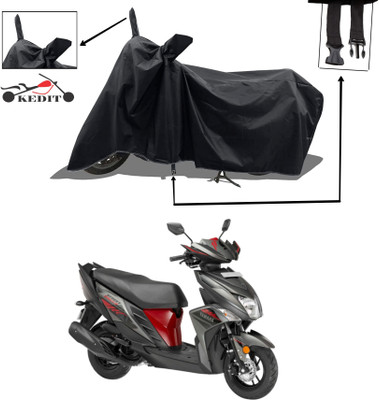 KEDIT Two Wheeler Cover for Yamaha(Cygnus Ray ZR, Black)
