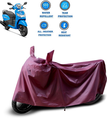CODOKI Waterproof Two Wheeler Cover for Hero(Pleasure+ 110, Maroon)