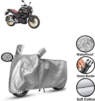 PAGORA Waterproof Two Wheeler Cover for Yamaha(FZ S FI New, Silver)