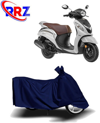 RRZ Two Wheeler Cover for Yamaha(Fascino, Blue)