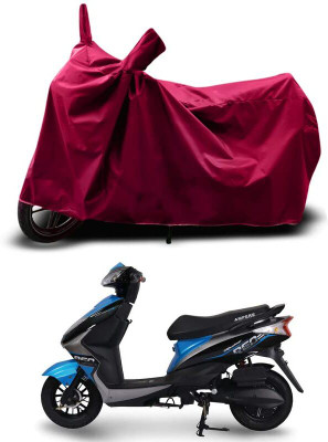 KEDIT Two Wheeler Cover for Ampere(Reo Elite, Maroon)