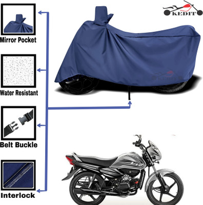 KEDIT Two Wheeler Cover for Hero(Splendor NXG, Blue)