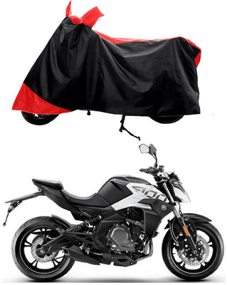 GROFATIK Two Wheeler Cover for CFMoto(400NK BS6, Red)