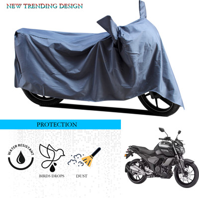 ANTHUB Waterproof Two Wheeler Cover for Yamaha(FZ S V3.0 FI, Grey)