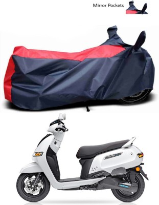 Genipap Two Wheeler Cover for TVS(iQube Electric, Blue, Red)