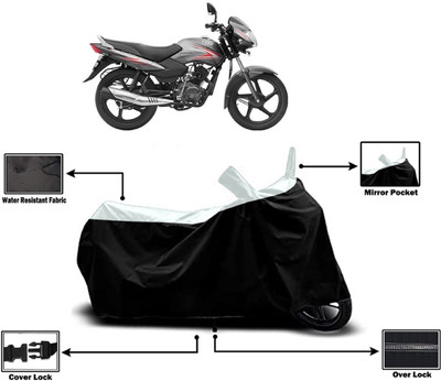 Amexride Two Wheeler Cover for TVS(Sport ES BS6, White)