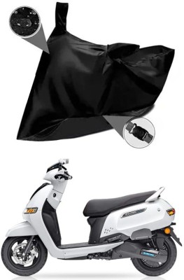 KEDIT Two Wheeler Cover for TVS(iQube Electric, Black)