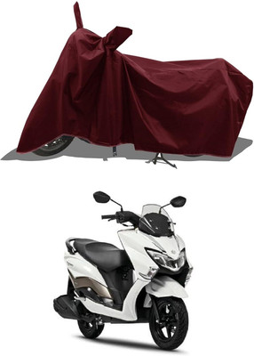 KEDIT Two Wheeler Cover for Suzuki(Burgman Street, Maroon)