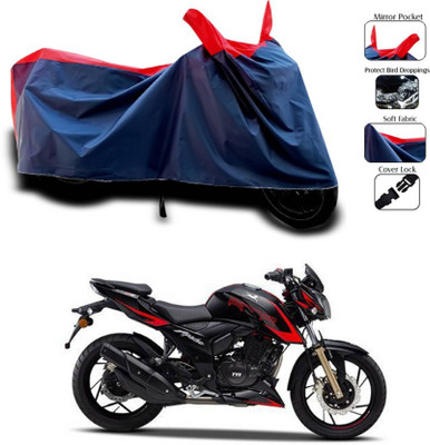 AASHTIK MART Two Wheeler Cover for TVS(Apache RTR 200 4V, Red)