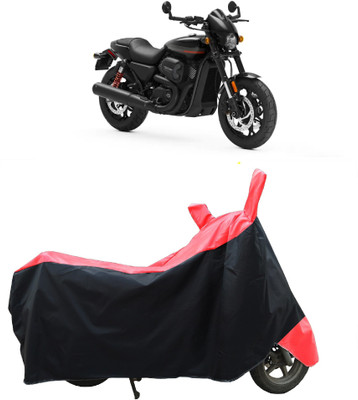 Coxtor Two Wheeler Cover for Harley Davidson(Street Rod, Red)