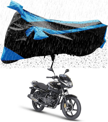 JVDHUB Two Wheeler Cover for Bajaj(Pulsar 150, Blue, Black)