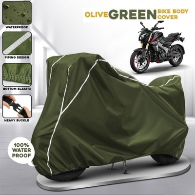 Shiv Kanha Waterproof Two Wheeler Cover for Bajaj(Pulsar 125, Green)