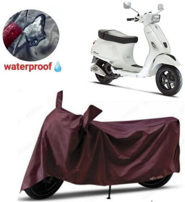 JSJINSIL Two Wheeler Cover for Yamaha(Fascino 125 BS6, Maroon)