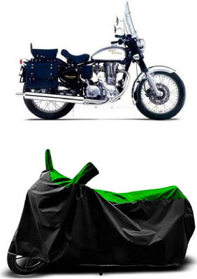 VESMEI Two Wheeler Cover for Royal Enfield(Machismo 350, Green)