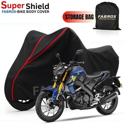 FABROX Waterproof Two Wheeler Cover for TVS(X1, Black, Red)