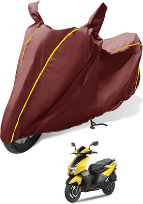 MOCKHE Waterproof Two Wheeler Cover for TVS(Ntorq 125, Maroon)