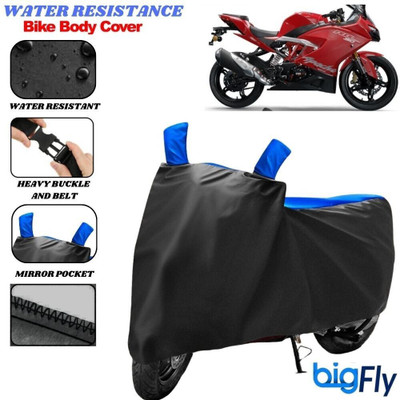 BigFly Two Wheeler Cover for TVS(Apache RR 310, Black, Blue)