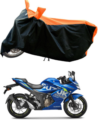 DeepShakshi AUTOMOTIVE Waterproof Two Wheeler Cover for Suzuki(Gixxer Special Edition BS6, Orange)