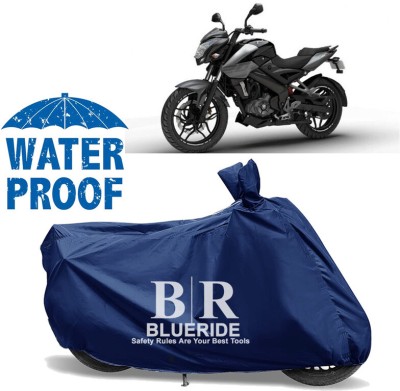 BLUERIDE Waterproof Two Wheeler Cover for Bajaj(Pulsar NS 200, Blue)