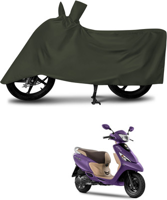 aosis Waterproof Two Wheeler Cover for TVS(Zest 110, Green)