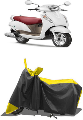 SUGASHRI Waterproof Two Wheeler Cover for Suzuki(Access SE, Yellow, Black)