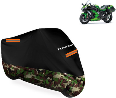 Horseyaart Waterproof Two Wheeler Cover for Kawasaki(Ninja H2 SX BS6, Multicolor)