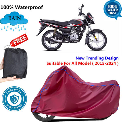 AutoGalaxy Waterproof Two Wheeler Cover for Bajaj(ComforTec, Maroon)
