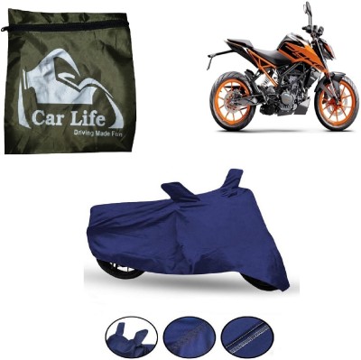 Car Life Waterproof Two Wheeler Cover for KTM(200 Duke, Blue)