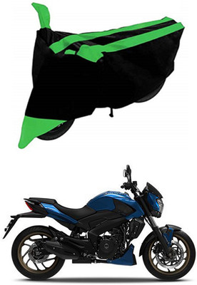 Mdstar Waterproof Two Wheeler Cover for Bajaj(Dominar 400, Green, Black)