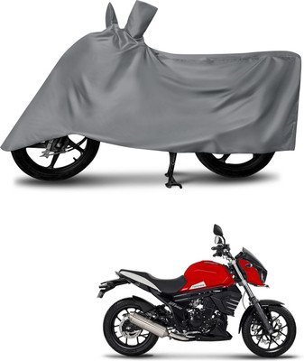 LICATOR Two Wheeler Cover for Mahindra(Mojo, Grey)