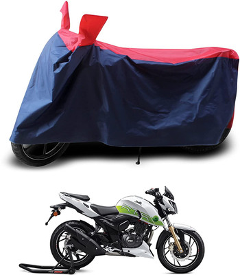 AASHTIK MART Two Wheeler Cover for TVS(Apache, Red, Blue)