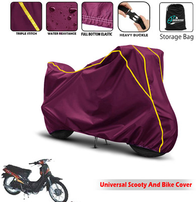AUTOBIRSA Two Wheeler Cover for Kinetic(K4, Maroon)