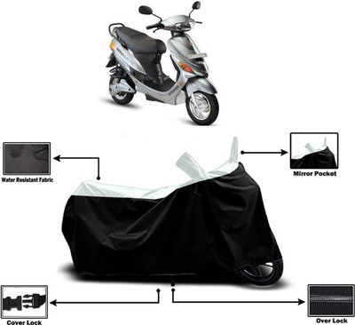 Amexride Two Wheeler Cover for Hero Electric(E Sprint, White)