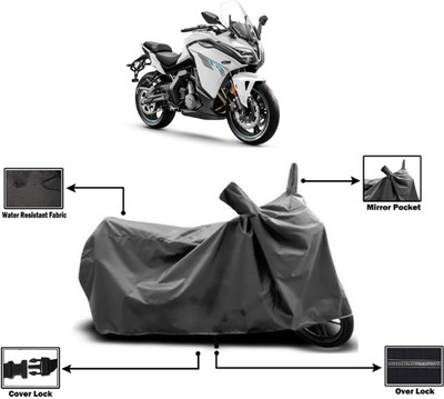 Amexride Two Wheeler Cover for CFMoto(650GT BS6, Grey)
