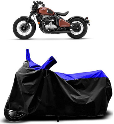 VESMEI Two Wheeler Cover for JAWA(Bobber 350, Blue)