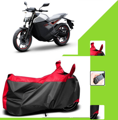 WMIZEXA Two Wheeler Cover for Ola(Roadster, Black, Red)
