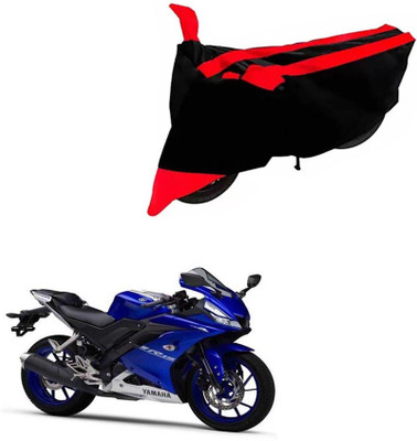 DeepShakshi AUTOMOTIVE Two Wheeler Cover for Yamaha(R15, Black, Red)