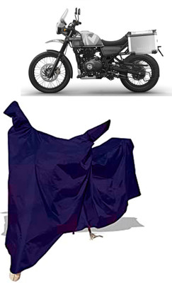 Amexride Two Wheeler Cover for Royal Enfield(500, Blue)