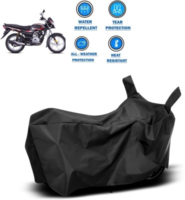 DeepShakshi AUTOMOTIVE Two Wheeler Cover for Bajaj(Platina 100 DTS-i, Black)