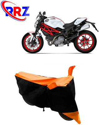 RRZ Waterproof Two Wheeler Cover for Ducati(Monster 796 S2R, Black, Orange)