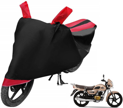 Auto Hub Two Wheeler Cover for TVS(Radeon, Red)