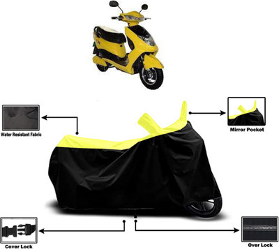 Amexride Two Wheeler Cover for Okinawa(R30 electric scooter, Yellow)