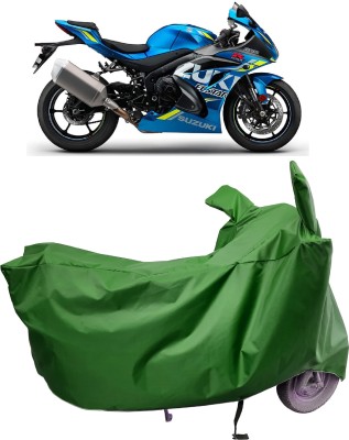 Amexride Two Wheeler Cover for Suzuki(GSX-R1000 ABS, Green)