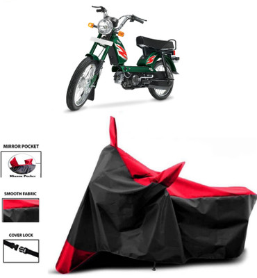 HWSXQAE Two Wheeler Cover for TVS(XL 100 Heavy Duty, Red, Black)