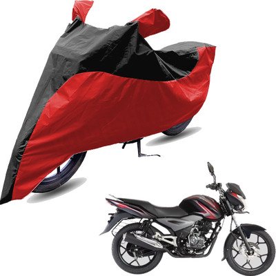 RiderShine Two Wheeler Cover for Bajaj(Discover 100 DTS-i, Red, Black)