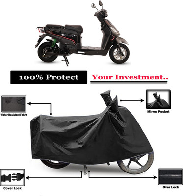 Amexride Two Wheeler Cover for Hero(Electric NYX HX, Black)